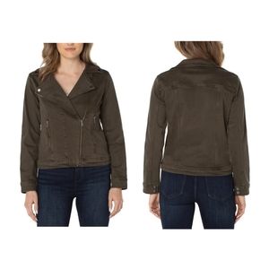 Liverpool Olive Moto Jacket